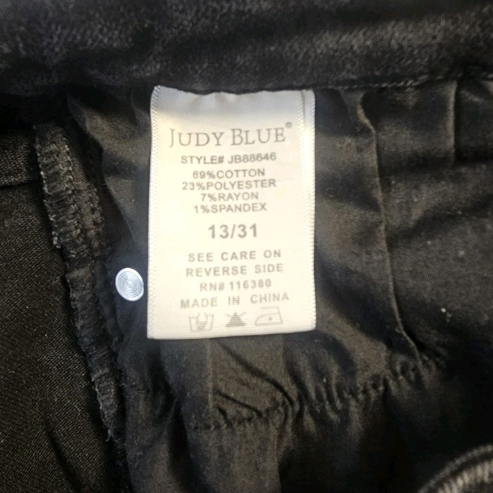 Judy Blue High Waist Straight Leg Dark Wash Jeans Size 13/31 JB88646 - Picture 4 of 8